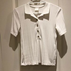 💜3/$25 H&M White Polo Top